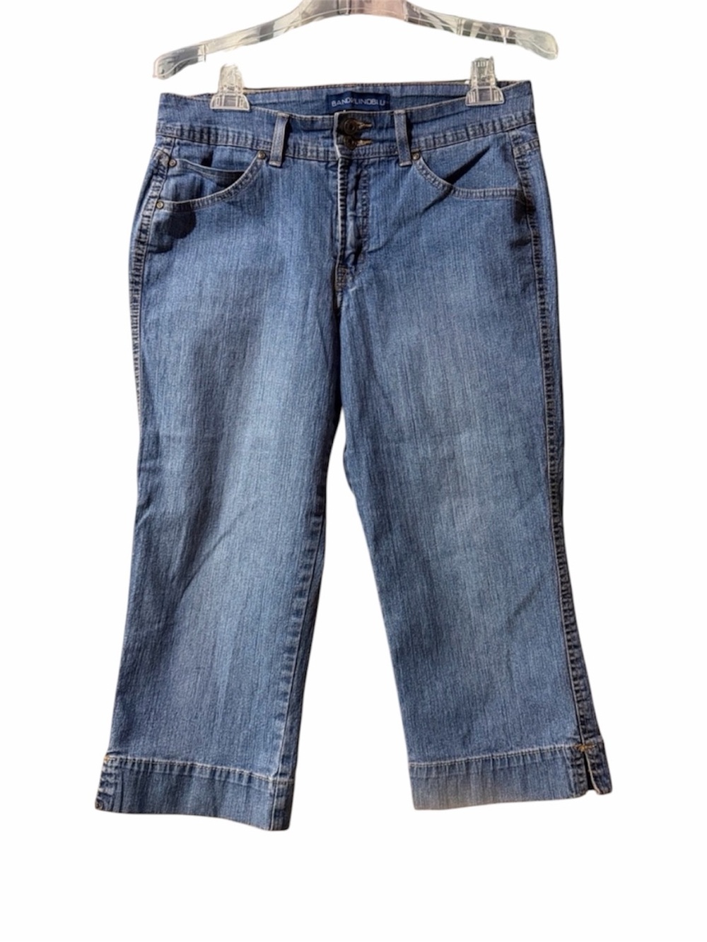 Bandolino Women's Medium Blue Cropped Denim Jeans